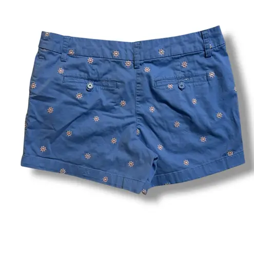 British Khaki Embroidered Shorts Bundle Women’s 8 Nautical Shark Chino