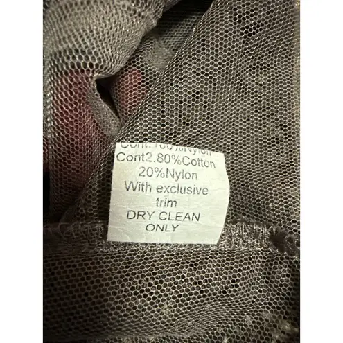 Bailey44 Multicolor Colorblock Floral Paisley Embroidered Mesh Tank Blouse Top L