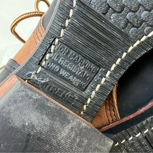 VTG 90s Black Brown Two Tone Lace Up Roper Kilte Fringe PAC Boots Roper 7 1/2M Size 7.5