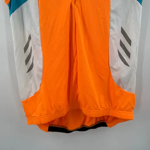Little Donkey Andy 1/2 Zip Cycling Vest Size Medium Reflective Breathable Womens Orange