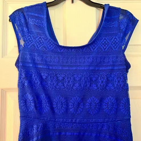 Xhilaration Blue Lace Summer Dress Juniors