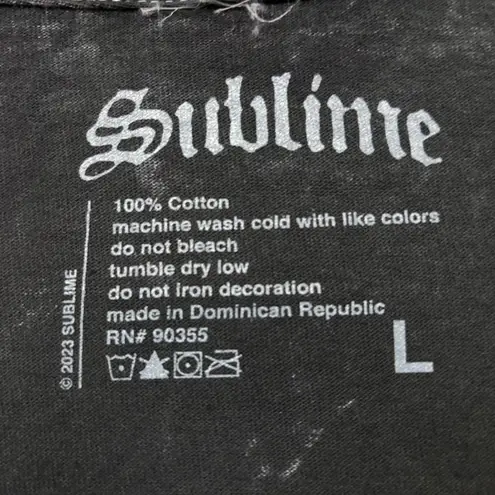 Sublime 40oz to Freedom Rock Band Mineral Wash T-Shirt Size Large