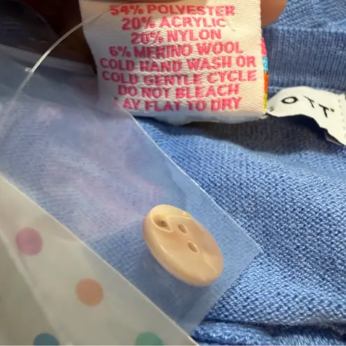 Gretchen Scott Breakfast at Tiffany's Cardigan sweater in periwinkle size S NWT Blue