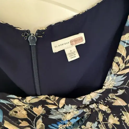 Monique Lhuillier ML
Floral Chiffon Flounce Dress