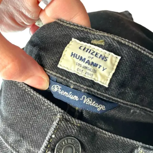 Citizens of Humanity  Gia Jeans Studded Dark Tempest Black Denim Size‎ 29