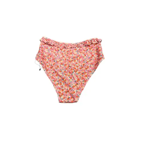 Faithfull the Brand Revolve Frida Bikini Bottom Floral Pink Size Medium NWOT