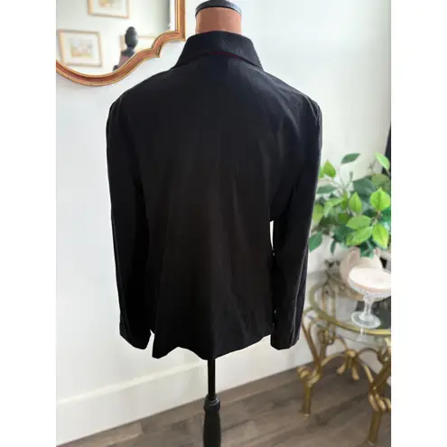 Kari's Place Vintage Blazer Red Black Color Block 90s Retro Button Up Jacket 8