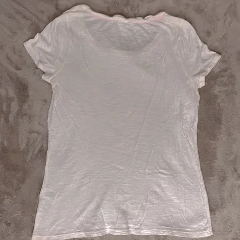 Elle Bonjour & Merci Fitted Light Pink Short Sleeve Tee