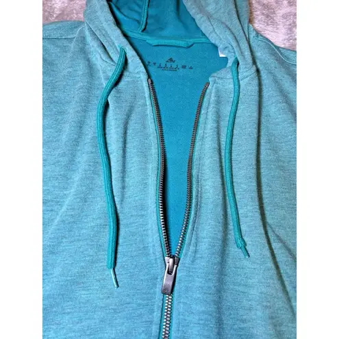 Adidas  Hooded Zip Vest Womens Size‎ Medium Blue/Green Athletic Gym Workout Logo