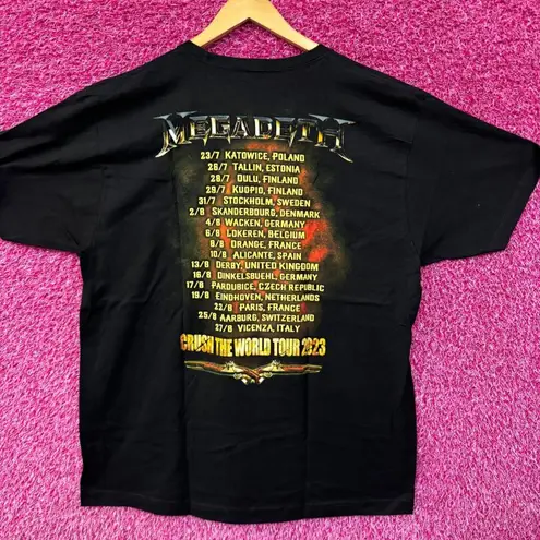 Megadeth the sick the dying and the dead tour shirt size XL