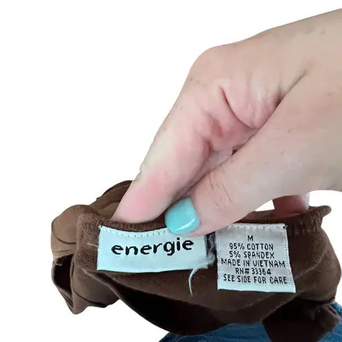 Energie Vtg Y2K Brown Split-Strap Brown Tank M