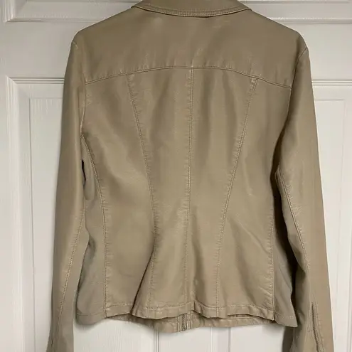 Kenneth Cole  Faux Leather Jacket Size Large