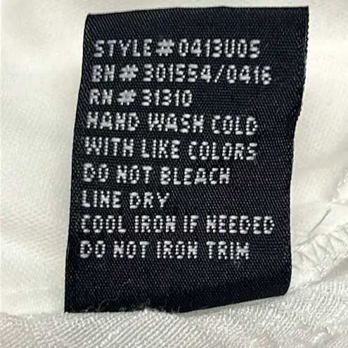 AGB Cream Crepe Sleeveless Beaded Neckline V