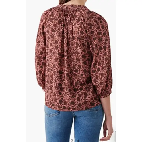 Faherty Portia Blouse 100% Viscose Small Montserrat Floral