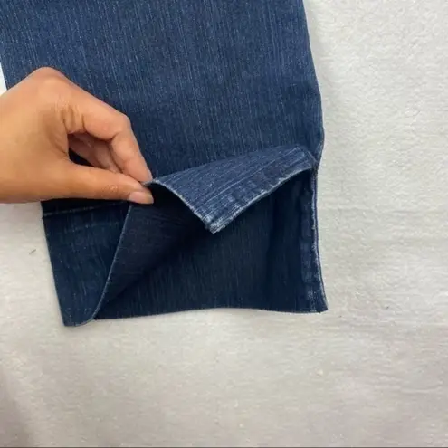 T’oui Stretch Dark Wash Denim Split Hem Flare Jean Blue Size undefined - Image 10