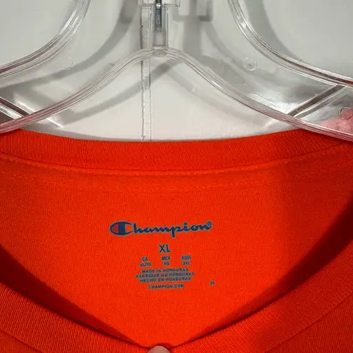 Champion  Clemson Tigers CU Orange Short Sleeve Unisex Fit T-Shirt XL Paw Logo - Image 3