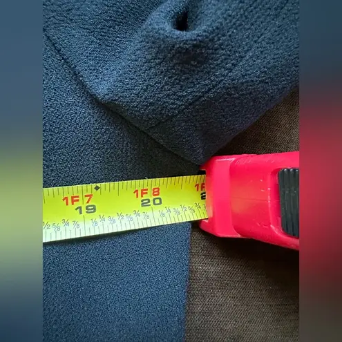 Jones Wear Black Faux Leather Trim Around Edges With Shoulder pads Sz 12…