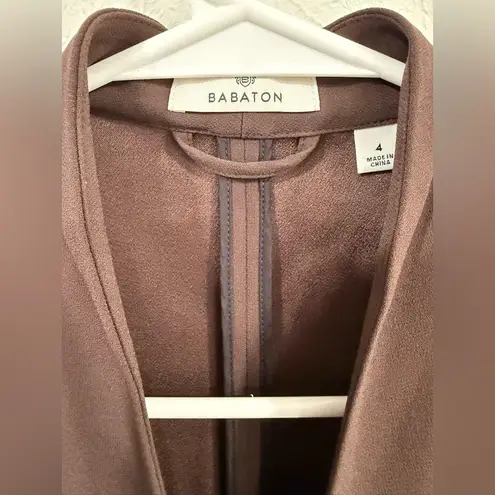 Babaton Aritzia Power Waist Blazer Coffee Bean Brown Size 4 EUC