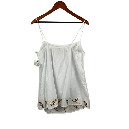 Mimi Chica Nordstrom Rack White Embroidered Floral Camisole Top X Large 100% Cot
