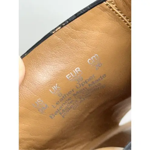 Naturalizer Platform Slide Sandal Size 9 Black Leather Block Heel Round Toe