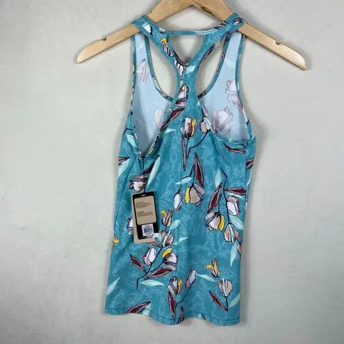 Calia Move Fitted Garden Gate Blue Floral Tank Top Size XS