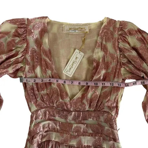 Jen's Pirate Booty Jen’s Pirate Booty Women’s Rising Star Lapis Long Sleeve V-Neck Maxi Dress Small