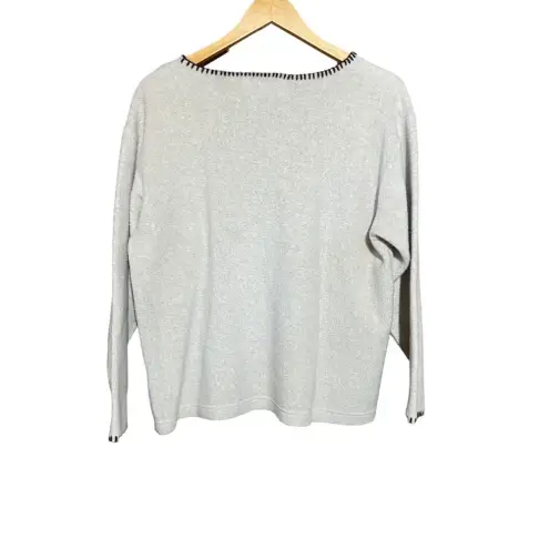 Vintage Nature Camping Outdoors Embroidered Tan Brown Sweater Size Large