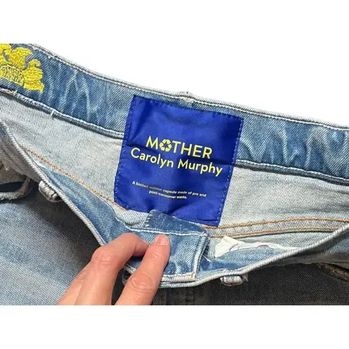 MOTHER x Carolyn Murphy Cheeky Tomcat Short Shorts Size 30 Blue