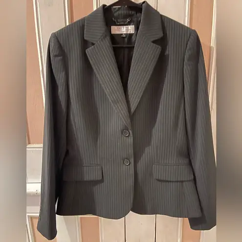 Tahari Black Pinstripe Dress Suit