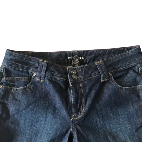 Lane Bryant  Denim High Rise Cuffed Capri Jean 14 Stretch