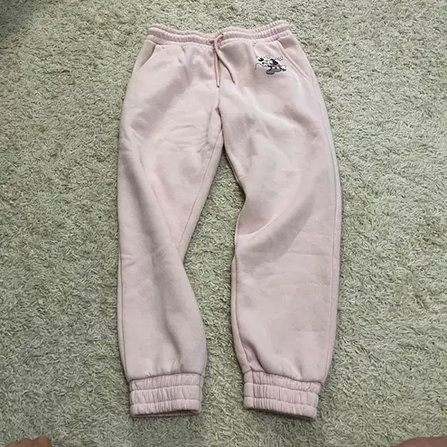 Disney Walt  Mickey And Minnie Pink Sweatpants Size Small