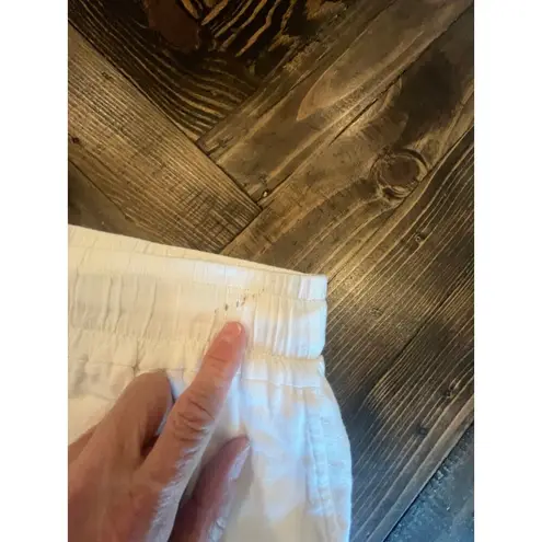 A New Day  Sheer White Linen Capri Pants Women Medium Beach Resort Summer Trip thumbnail 8