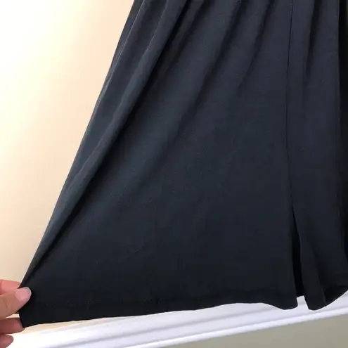 Lush Clothing NWT Lush Women’s Faux Wrap Open Tie Back Half Sleeve Charcoal Gray Romper