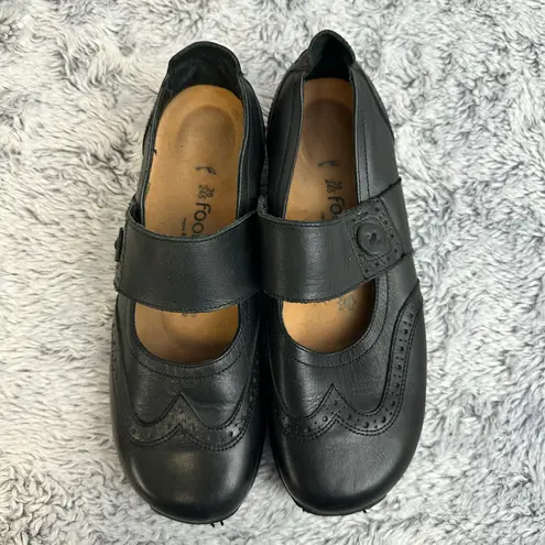 Footprints by Birkentock Pittsburgh Mary Jane Black Leather Shoes Women's 38 Size 7