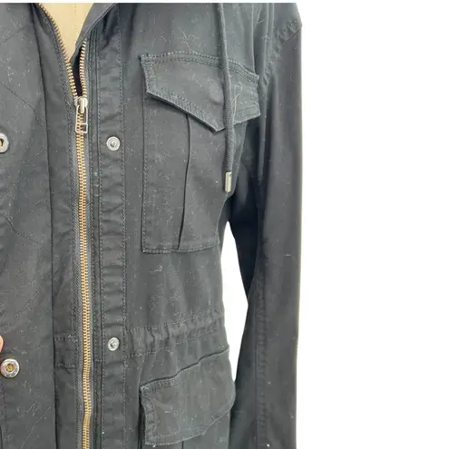 Atm Anthony Thomas Melillo Washed Cargo Jacket Cotton Black Size Medium