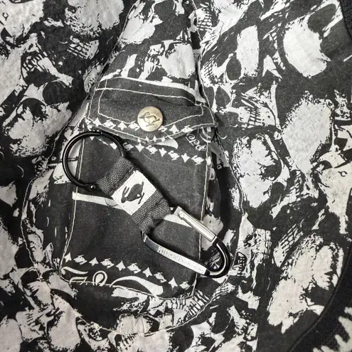 Peter Grimm Women Cowboy Hat Black Leopard Crosses Rhinestones Embellished