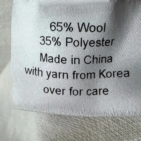 Rachel Comey Knit Top Women M Ivory Wool Blend Contrast Stitch Modern Clean Girl Size M