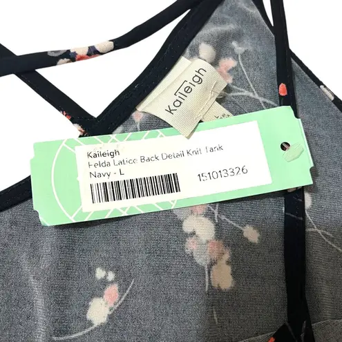 Kaileigh LARGE Felda Lattice Back Detail Knit Tank - Stitch Fix Top Strappy