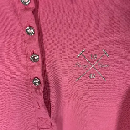 Horze Horse Equestrian Riding Polo Pink White Size Medium Women's *flawed*