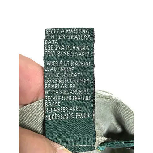 Ralph Lauren Jeans Straight High Waist Stretch Womens 8 Normcore Casual Preppy Green