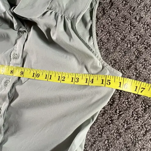 The Shirt Rochelle Behrens XS Mint Green Sleeveless Dress Pockets Fit & Flare