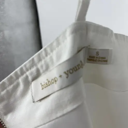 Bishop and Young WHITE FIGURE FLATTERING ADJUSTABLE STRAPS DRESS SMALL