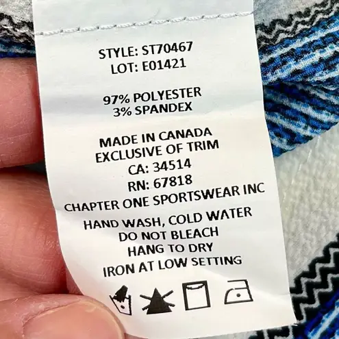 Jules & Leopold New! NWT Textured Striped 3/4 Sleeve Blouse Medium