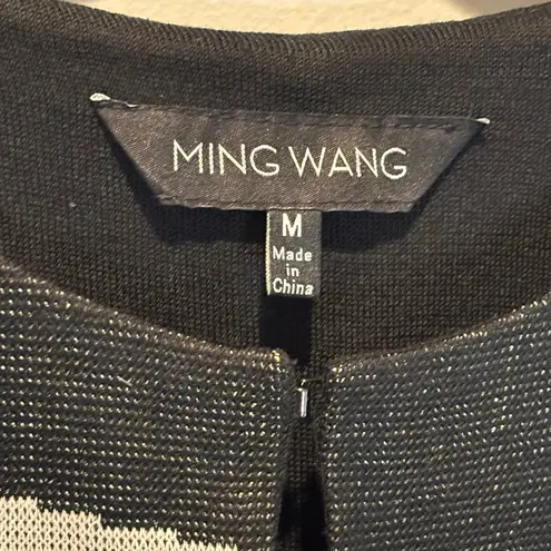 Ming Wang Abstract Stripe Blazer Jacket - size Medium