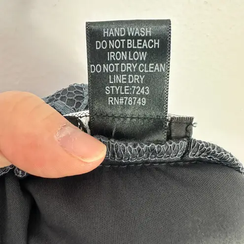 Vtg Y2K Wet Seal Lace Mesh Overlay Maxi Skirt Small Fairy Grunge Whimsigoth Blue