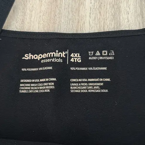 New Shapermint All Day Every Day Scoop Neck Cami Black Size 4X Stretch Shapewear