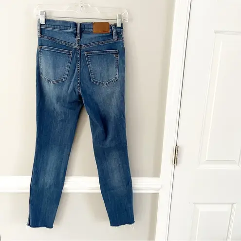 Madewell  10" High-Rise Skinny Crop Raw Hem Jeans Size 25