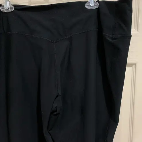 Nike Women’s  Dri-fit black active straight wide leg pants plus size 2X