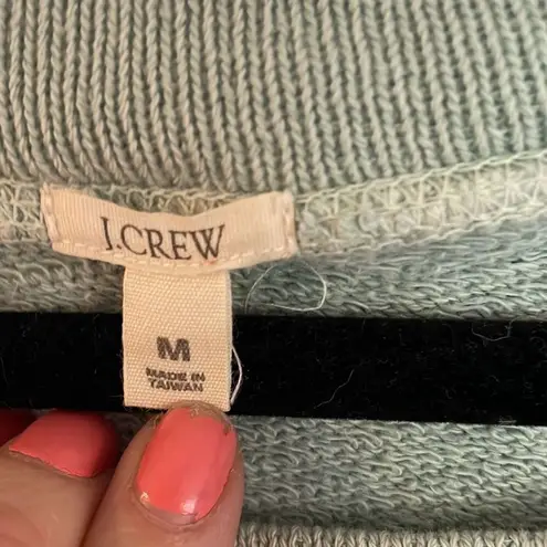 J. Crew light green crewneck sweatshirt size medium