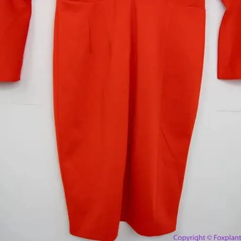 Eloquii NEW red scuba dress flare sleeves in red, size 18